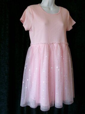 SHIMMERY DOT TULLE DRESS